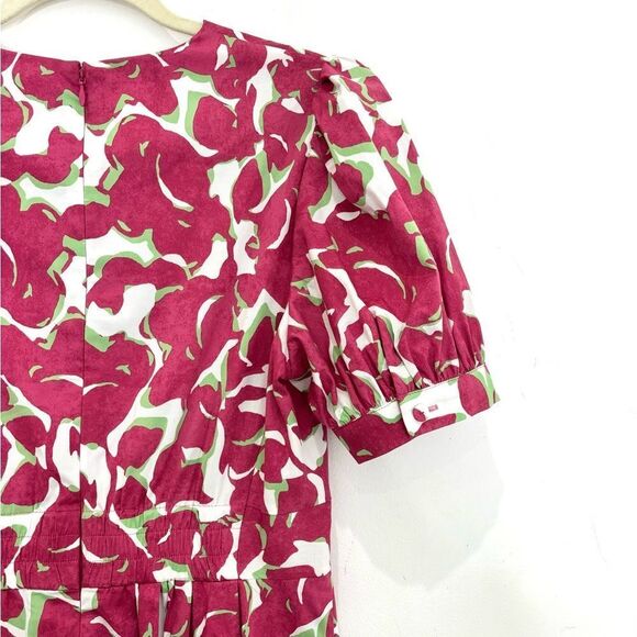 Diane Von Furstenberg Pink and White Midi Dress - Picture 9 of 12